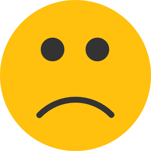 Sad emoticons unhappy feelings icon