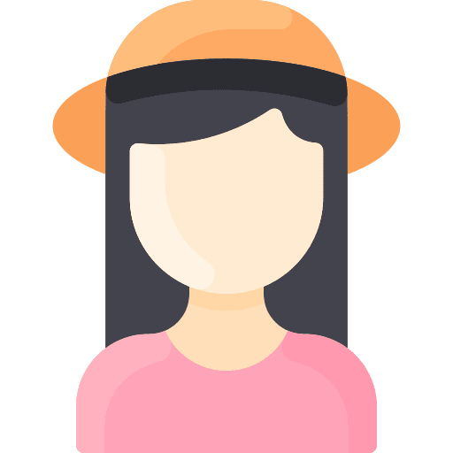 Woman avatar hat people icon Woman avatar hat people icon
