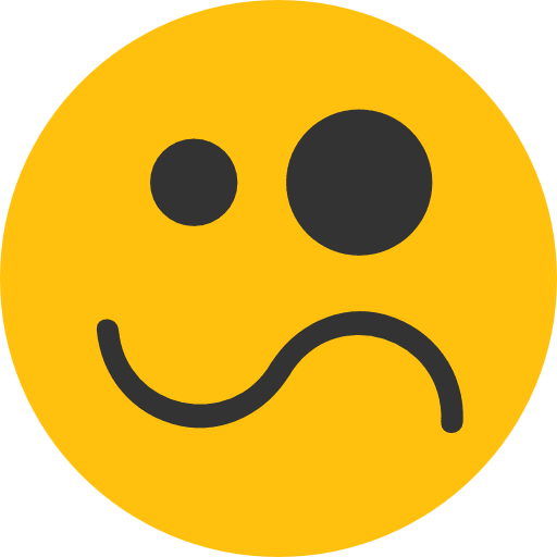 Confused weird emoji feelings icon Confused weird emoji feelings icon