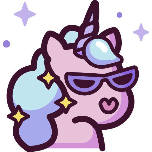 Unicorn avatar beauty feelings icon