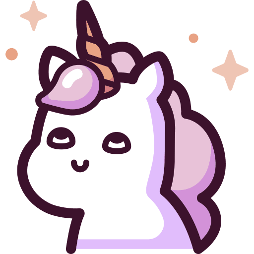 Unicorn fairy tale legend fantasy icon