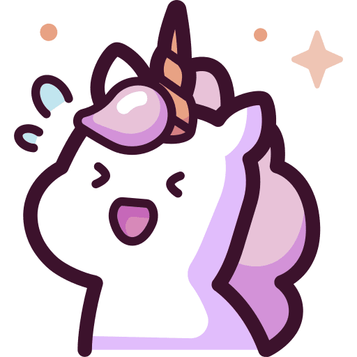 Unicorn folklore fantasy smileys icon