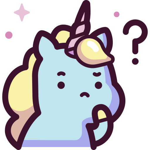 Unicorn smileys avatar confused icon