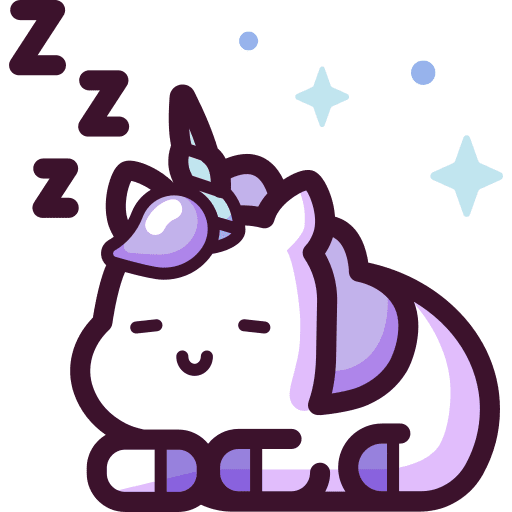Unicorn unicorn folklore sleep icon