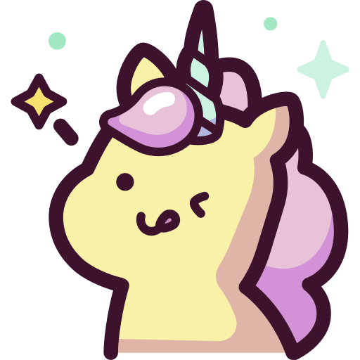 Unicorn fairy tale legend fantasy icon