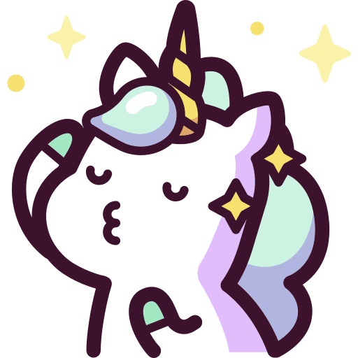 Unicorn feelings unicorn vain icon