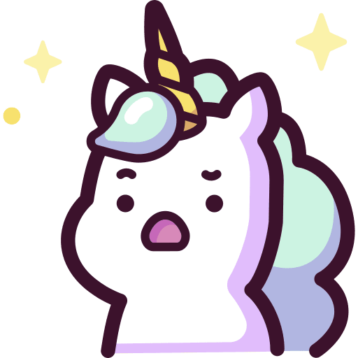 Unicorn folklore smileys animals icon