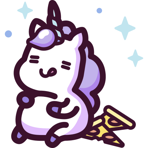 Unicorn unicorn full eating icon