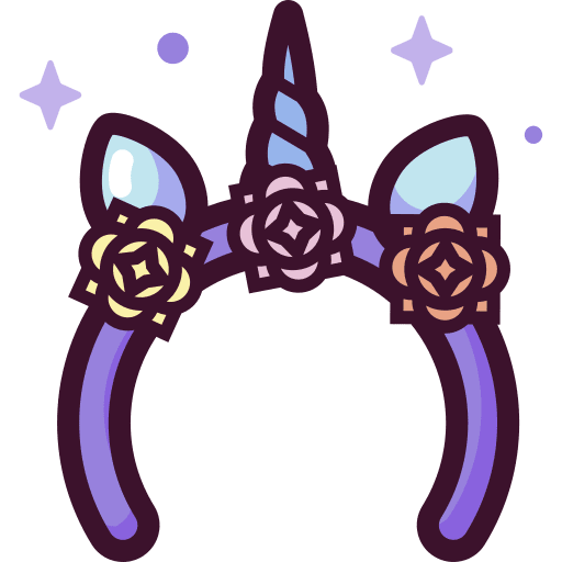 Headband costume unicorn carnival icon