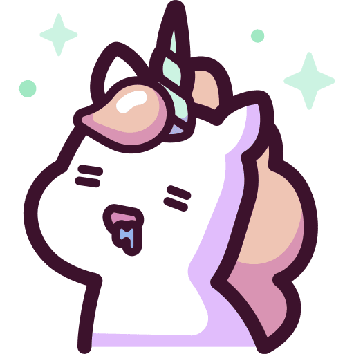 Unicorn fantasy animals legend icon