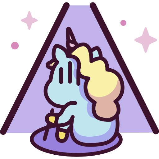 Unicorn feelings dramatic avatar icon