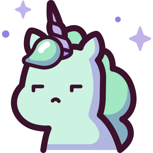 Unicorn folklore avatar fantasy icon