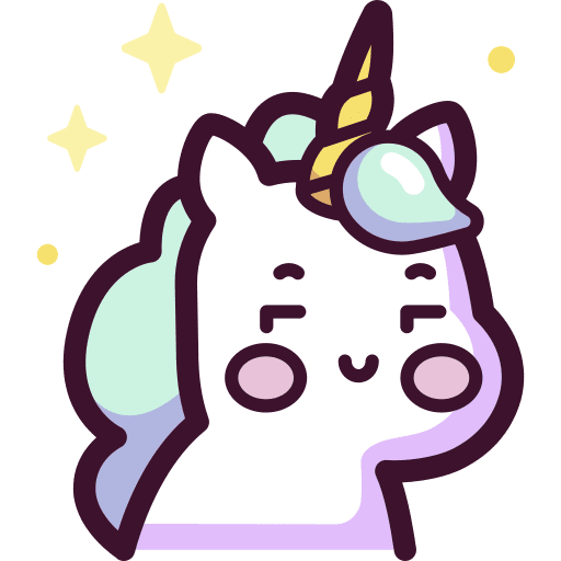Unicorn folklore smileys flirt icon