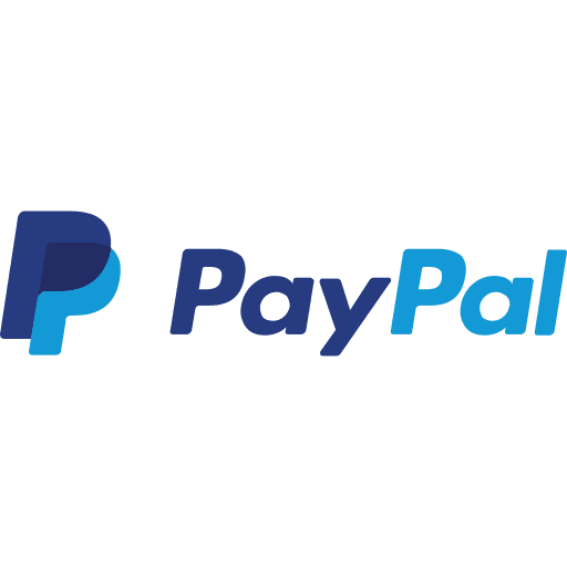 Paypal banking brands and logotypes online icon