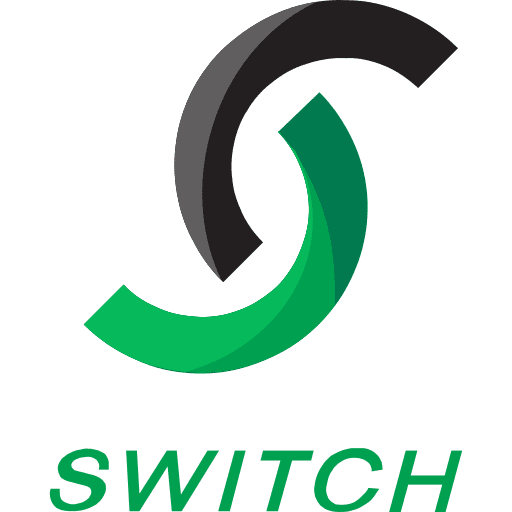 Switch business and finance switch logo icon Switch business and finance switch logo icon