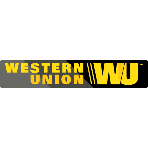 Western union brand banking business and finance icon Western union brand banking business and finance icon