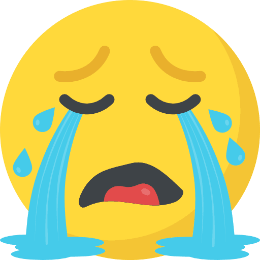 Crying crying feelings emoji icon