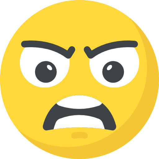 Angry angry feelings emoticons icon