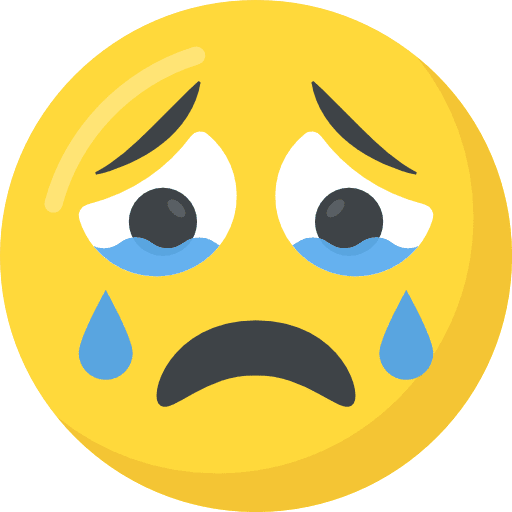 Crying feelings emoticons emoji icon
