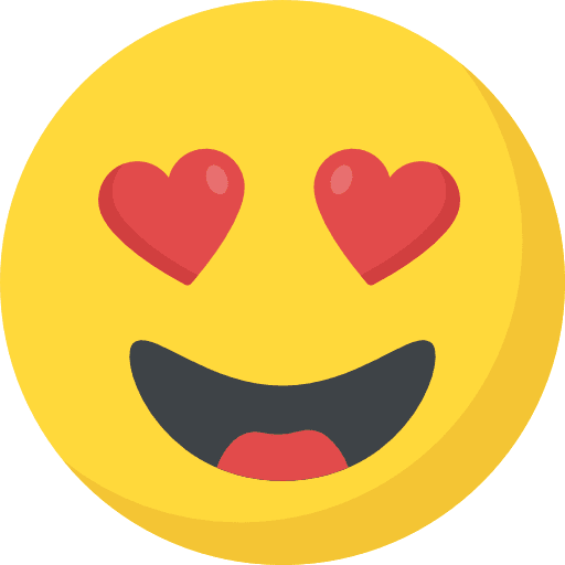 In love feelings smileys in love icon