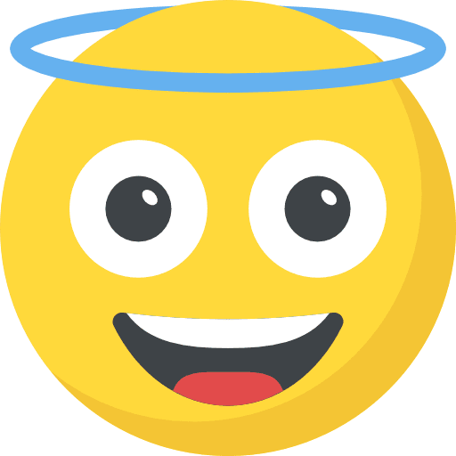 Angel emoji emoticons smileys icon