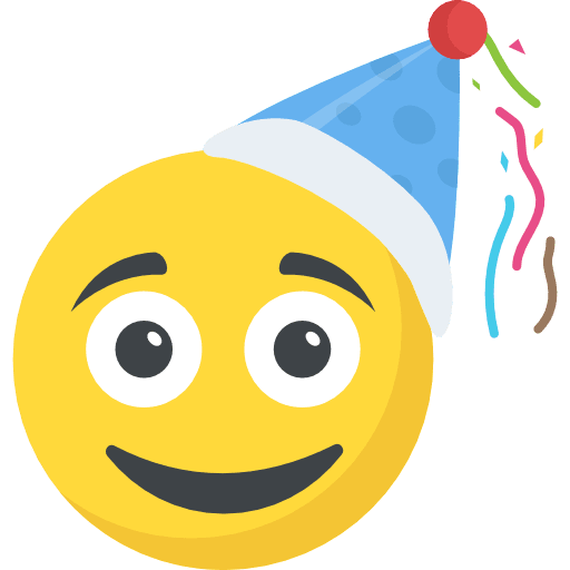 Birthday boy smileys emoticons emoji icon