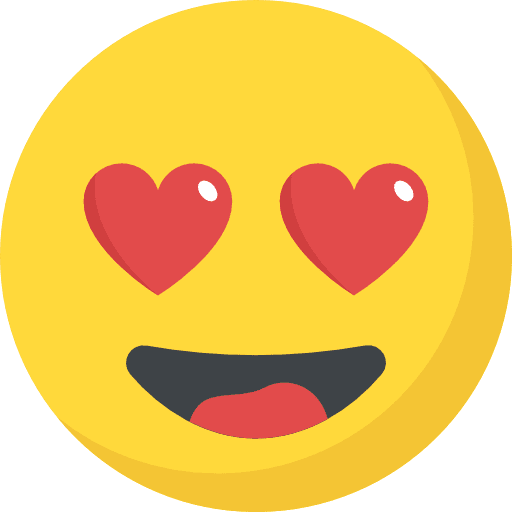 In love emoticons in love feelings icon