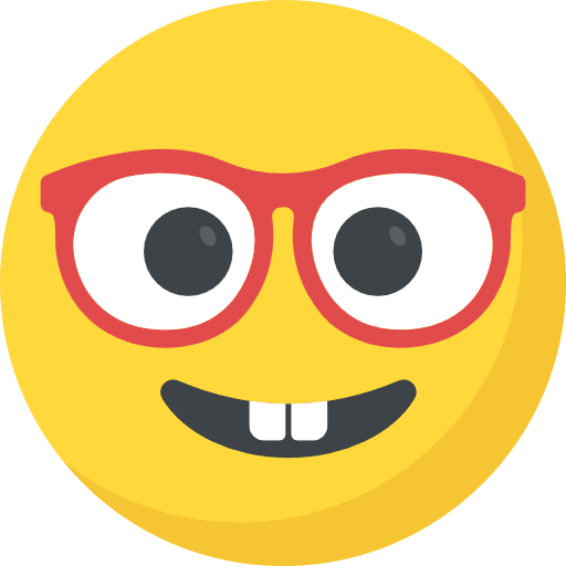 Nerd geek emoji emoticons icon