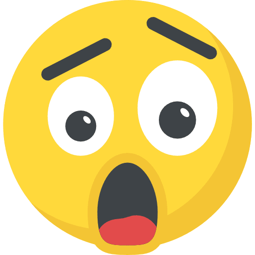Shocked emoticons shocked smileys icon