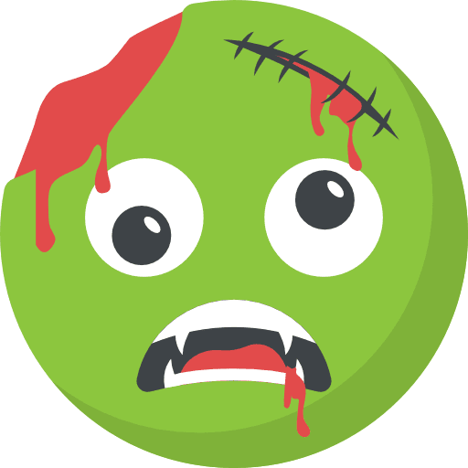 Zombie emoticons smileys feelings icon