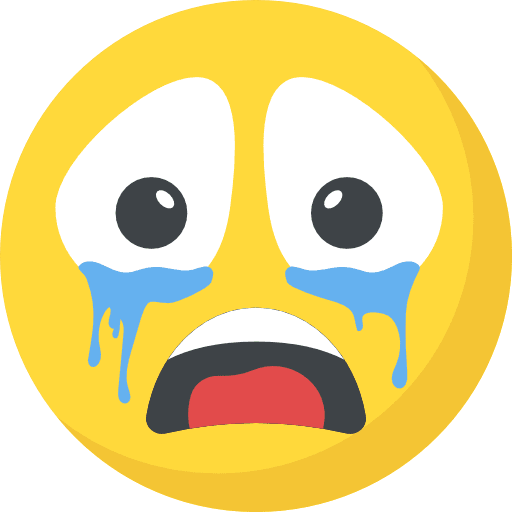 Crying feelings crying smileys icon
