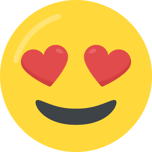 In love feelings in love smileys icon