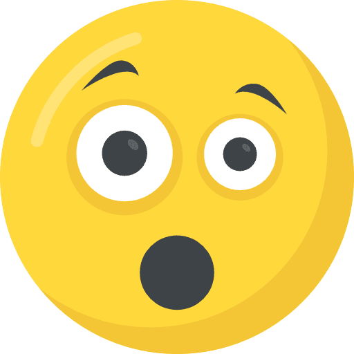 Surprised surprised feelings emoji icon