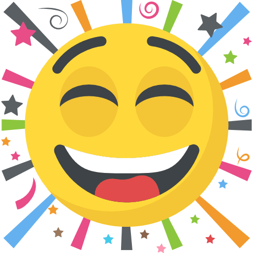 Cheering feelings smileys emoticons icon