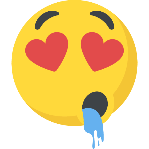 In love smileys emoji emoticons icon