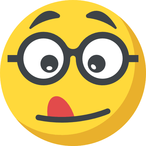 Nerd emoji geek smileys icon