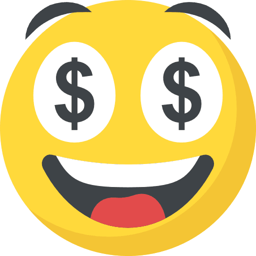 Rich feelings rich emoticons icon