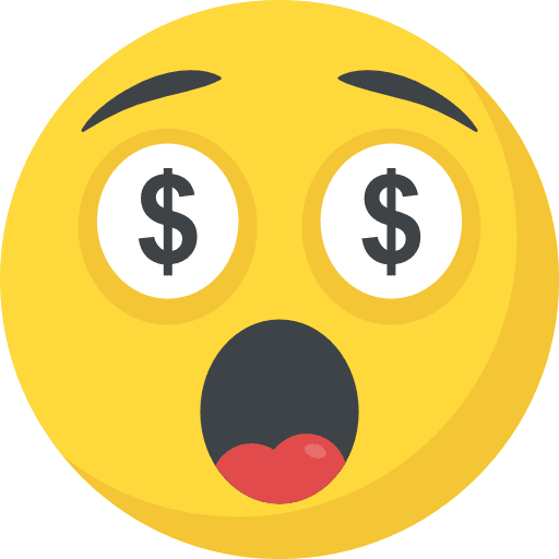 Greed emoticons smileys greed icon
