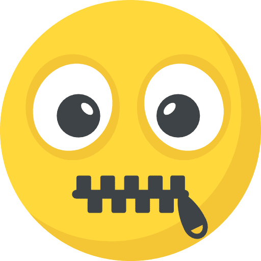 Muted feelings emoticons emoji icon