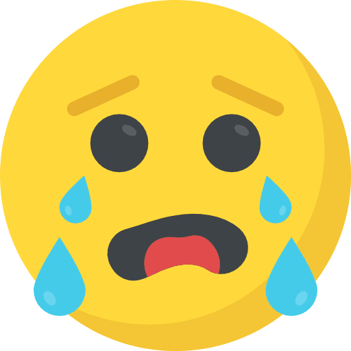 Crying feelings smileys emoji icon