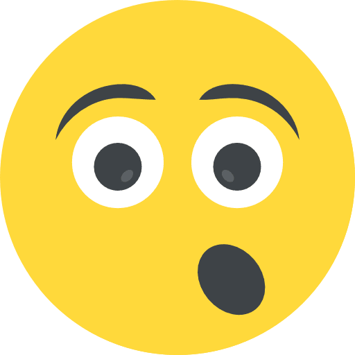 Surprised emoji smileys emoticons icon