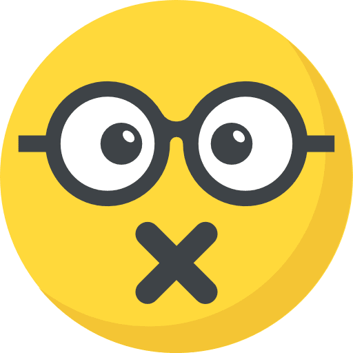 Muted smileys feelings emoji icon