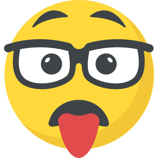 Nerd emoticons tired smileys icon