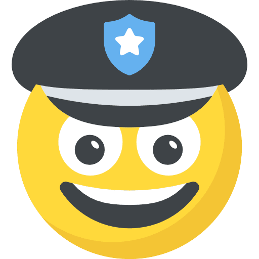 Police police emoticons smileys icon