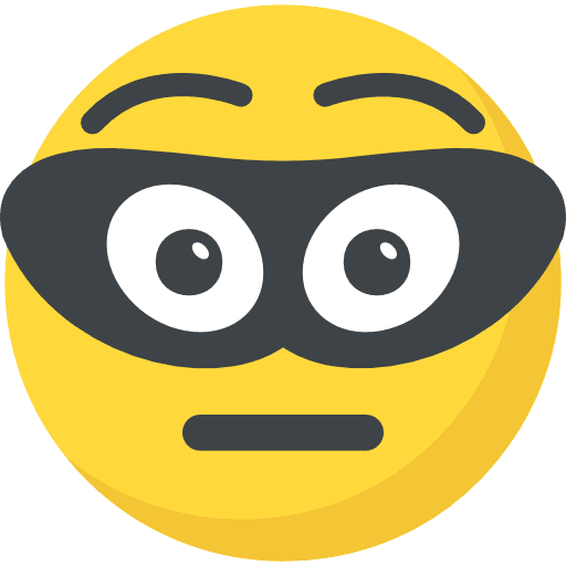 Thief burglar smileys emoticons icon
