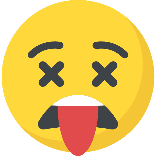 Dead ko dead emoticons icon