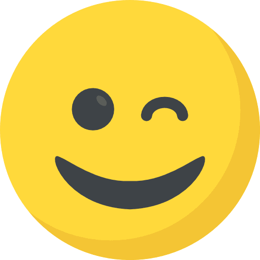 Wink feelings smileys emoji icon