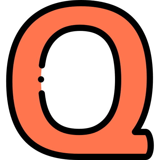 Q abecedary consonant q icon Q abecedary consonant q icon