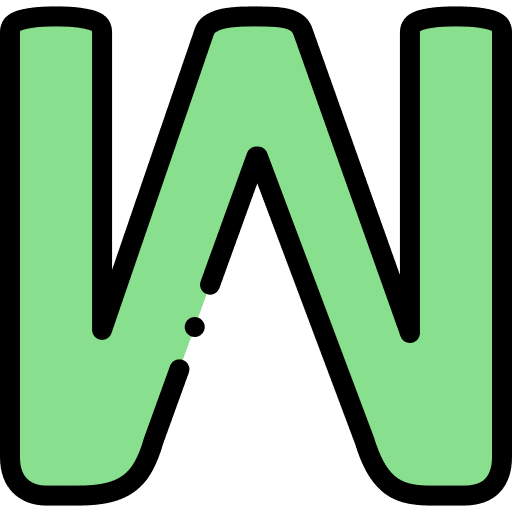 W alphabet shapes and symbols w icon W alphabet shapes and symbols w icon
