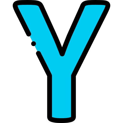 Y education writing alphabet icon Y education writing alphabet icon